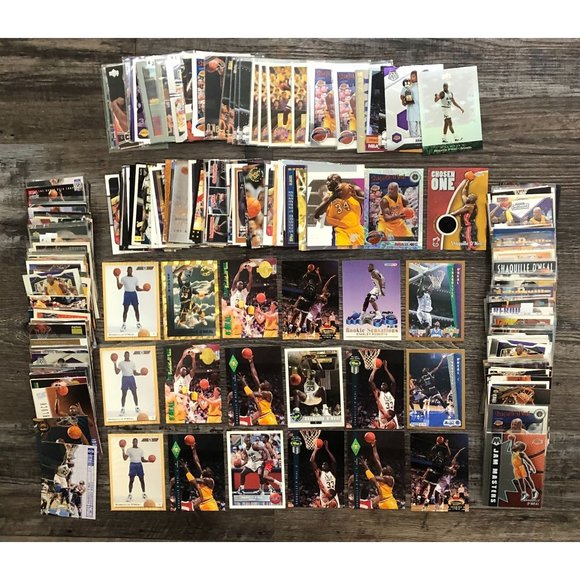 Shaquille Oneal CARD Lot of 329 Jersey Card + 21 Rookies + 2 Gold Fac Signatures
